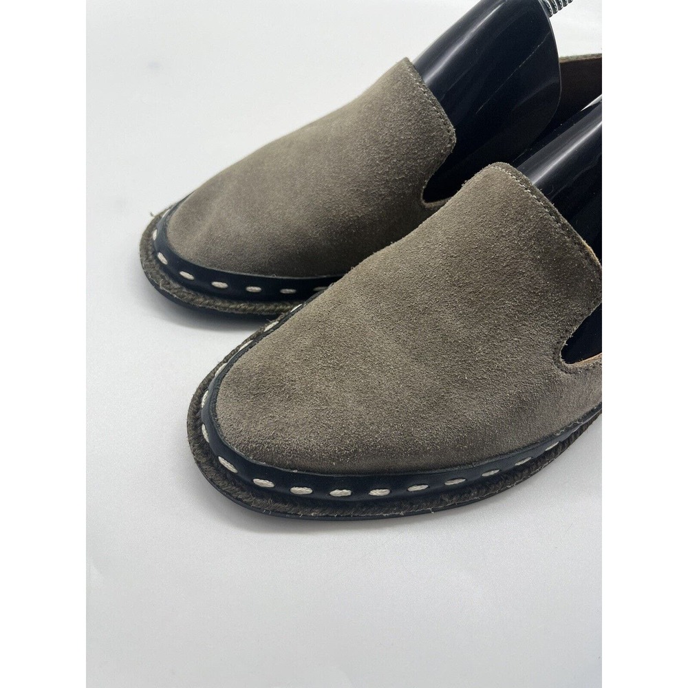 Rag & Bone Safari Khaki Green Cairo Suede Loafers Women’s Size 6 / 36 Shoes - Picture 3 of 12
